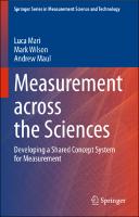 Measurement across the sciences :developing a shared concept system for measurement