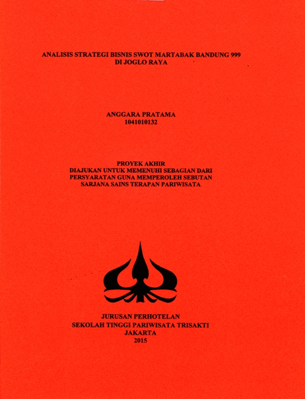 ANALISIS STRATEGI BISNIS SWOT MARTABAK BANDUNG 999 DI JOGLO RAYA