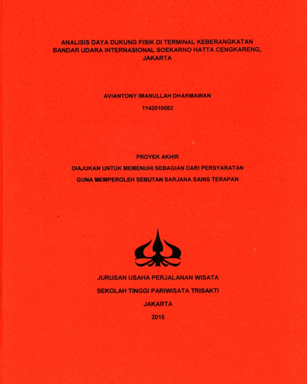 ANALISIS DAYA DUKUNG FISIK DI TERMINAL KEBERANGKATAN BANDAR UDARA INTERNASIONAL SOEKARNO HATTA CENGKARENG, JAKARTA