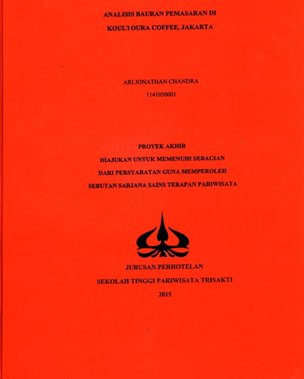 ANALISIS BAURAN PEMASARAN DIKOULTOURA COFFEE, JAKARTA