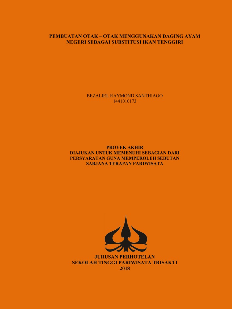 PEMBUATAN OTAK – OTAK MENGGUNAKAN DAGING AYAM NEGERI SEBAGAI SUBSTITUSI IKAN TENGGIRI