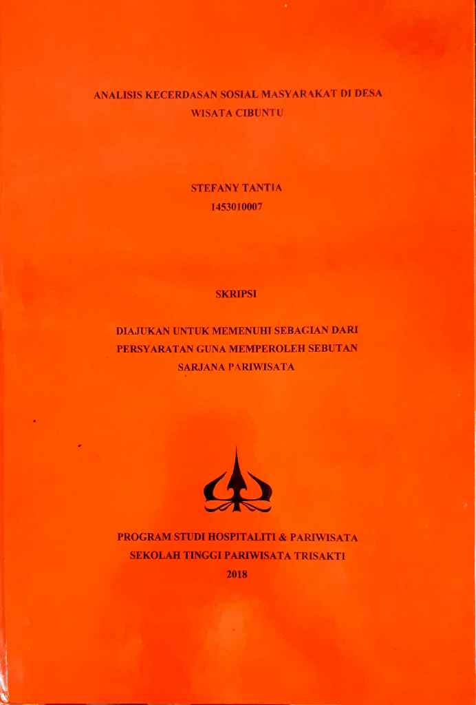 ANALISIS KECERDASAN SOSIAL MASYARAKAT DI DESA WISATA CIBUNTU 