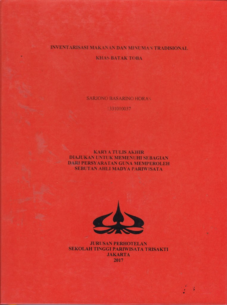 INVENTARISASI MAKANAN DAN MINUMAN TRADISIONAL KHAS BATAK TOBA