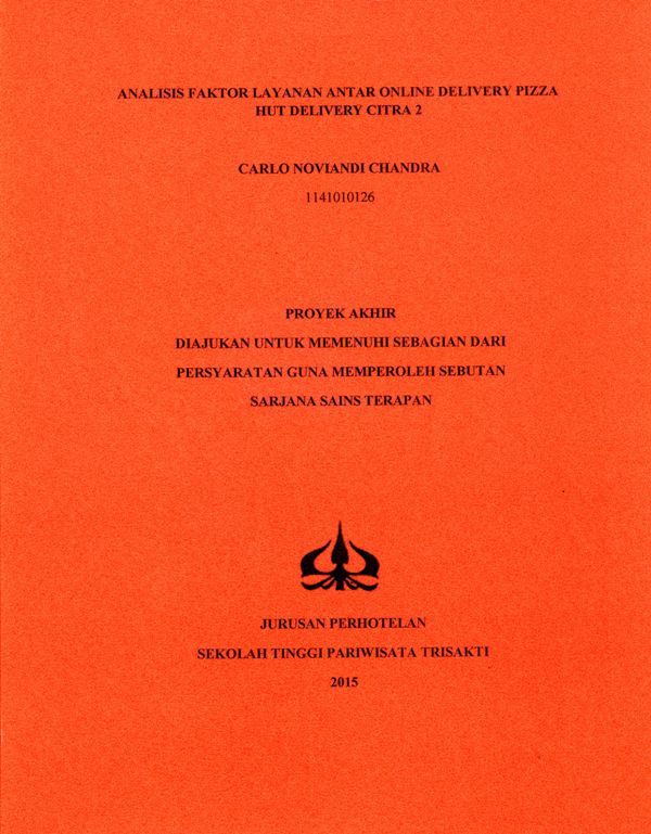 ANALISIS FAKTOR LAYANAN ANTAR ONLINE DELIVERY PIZZA HUT CITRA 2