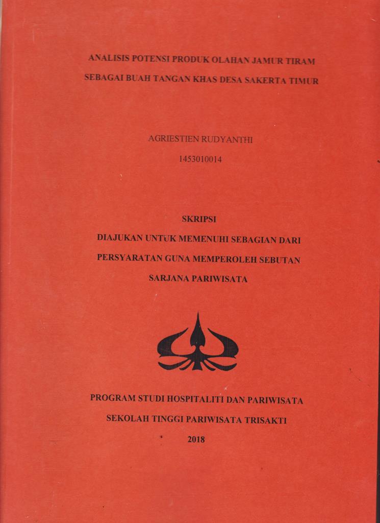 ANALISIS POTENSI PRODUK OLAHAN JAMUR TIRAM SEBAGAI BUAH TANGAN KHAS DESA SAKERTA TIMUR