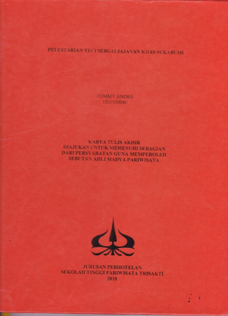 PELESTARIAN TECI SEBAGAI JAJANAN KHAS SUKABUMI 