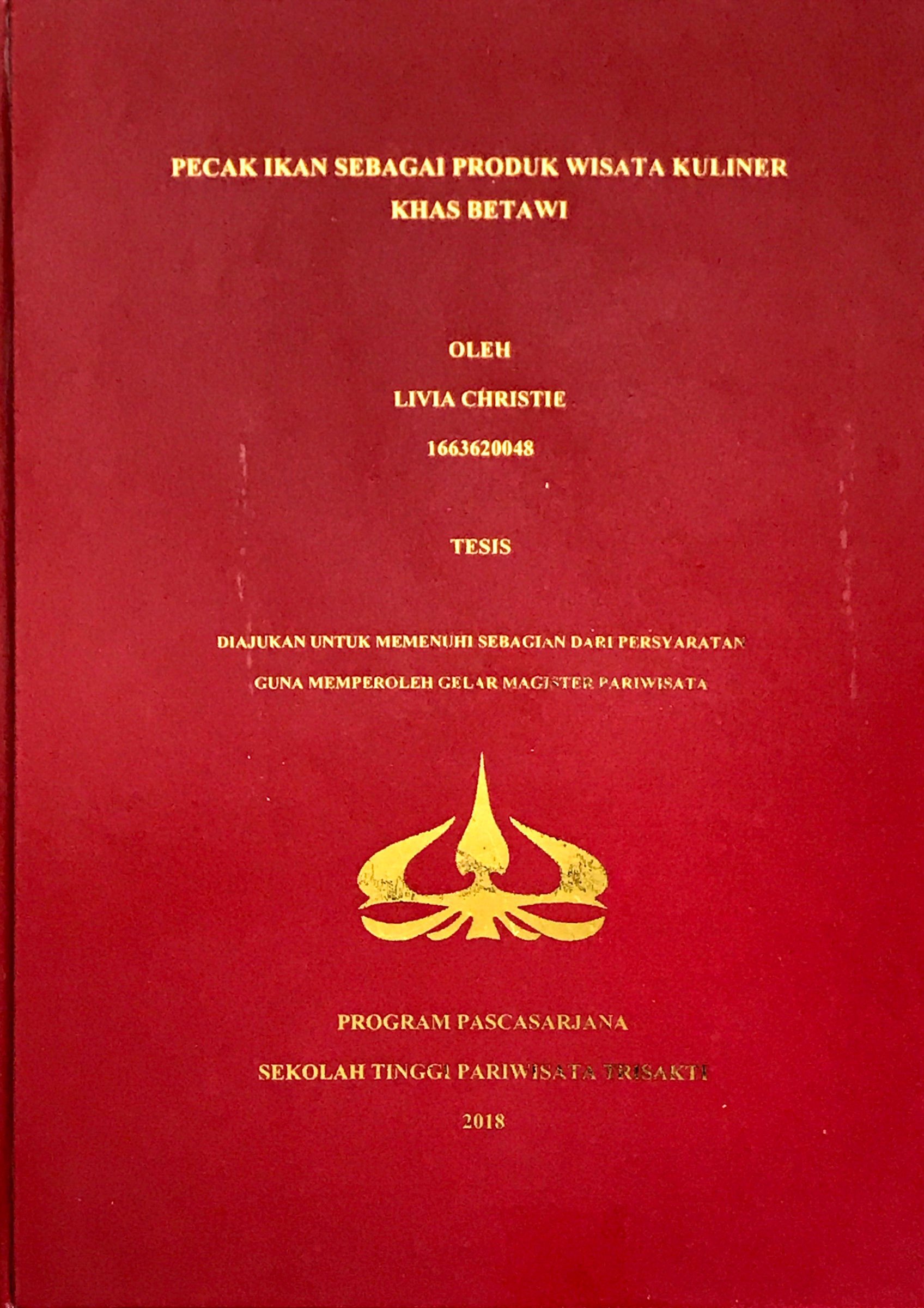 PECAK IKAN SEBAGAI PRODUK WISATA KULINER  KHAS BETAWI 