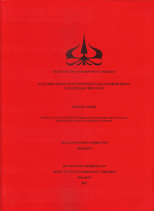 ANALISIS SWOT POTENSI WISATA KULINER DI KOTA TANGERANG SELATAN