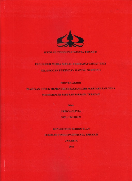 PENGARUH MEDIA SOSIAL TERHADAP MINAT BELI  PELANGGAN PUKIS DAY GADING SERPONG