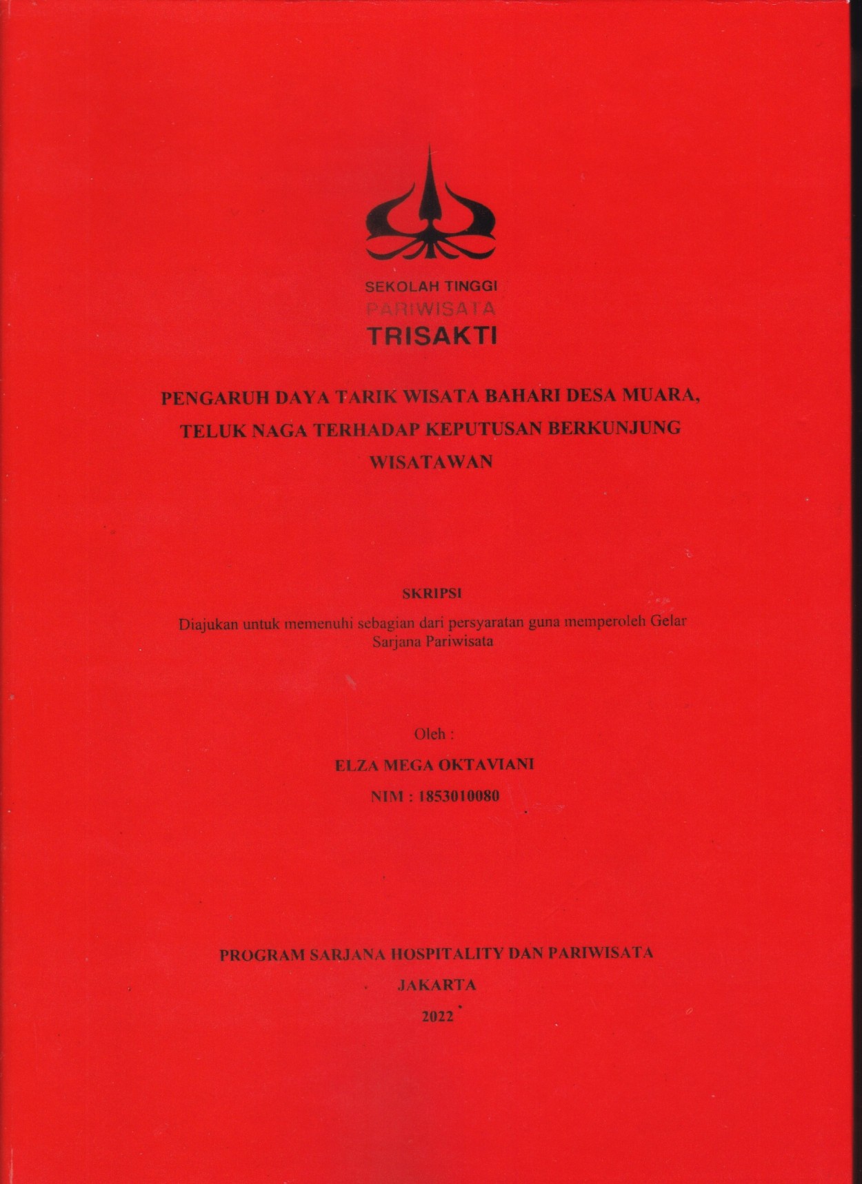 PENGARUH DAYA TARIK WISATA BAHARI DESA MUARA, TELUK NAGA TERHADAP KEPUTUSAN BERKUNJUNG WISATAWAN