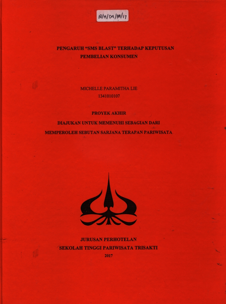 PENGARUH “SMS BLAST” TERHADAP KEPUTUSANPEMBELIAN KONSUMEN
