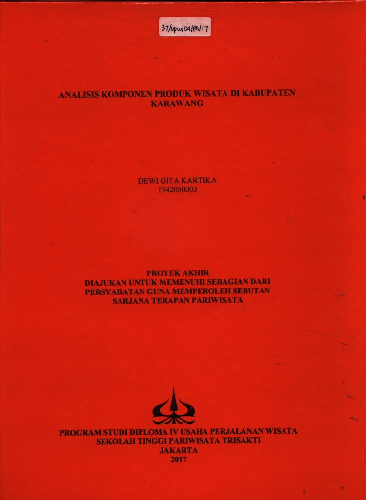 ANALISIS KOMPONEN PRODUK WISATA DI KABUPATEN KARAWANG