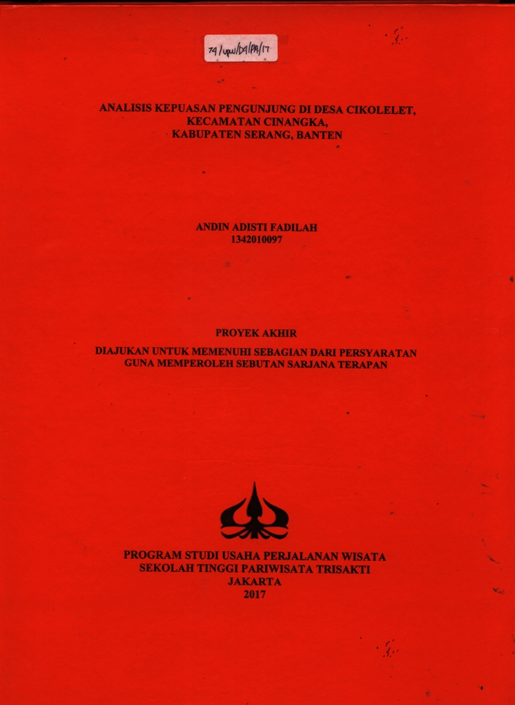 ANALISIS KEPUASAN PENGUNJUNG DI DESA CIKOLELET, KECAMATAN CINANGKA, KABUPATEN SERANG, BANTEN
