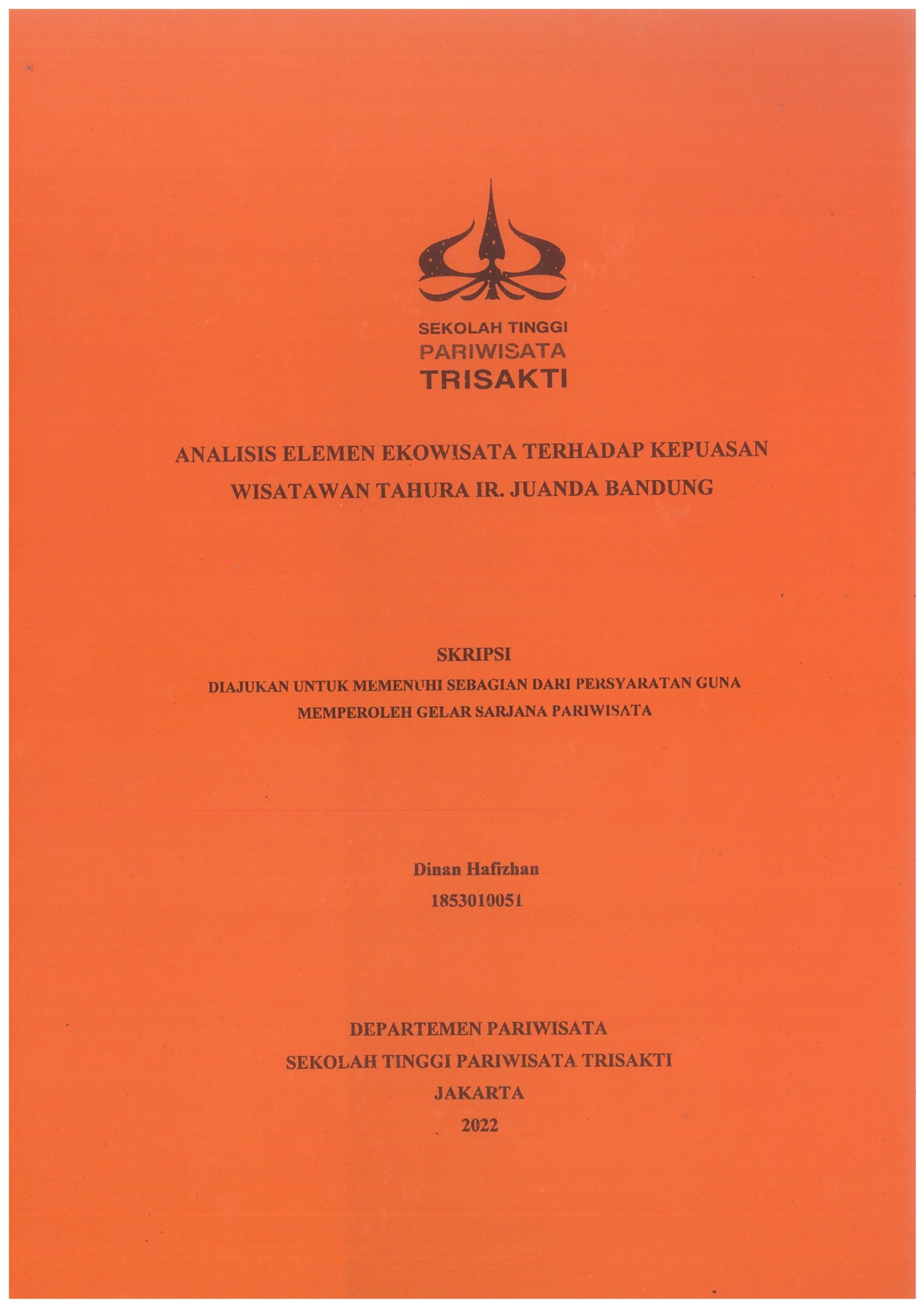 PENGARUH KECEMASAN TAMU TERHADAP KEPUTUSAN PEMBELIAN DALAM MEMILIH HOTEL SELAMA PANDEMI COVID 19