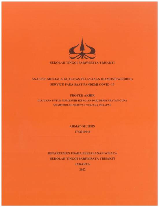 ANALISIS MENJAGA KUALITAS PELAYANAN DIAMOND WEDDING SERVICE PADA SAAT PANDEMI COVID -19