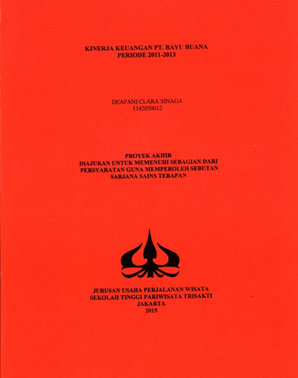 KINERJA KEUANGAN PT. BAYU BUANA PERIODE2011-2013