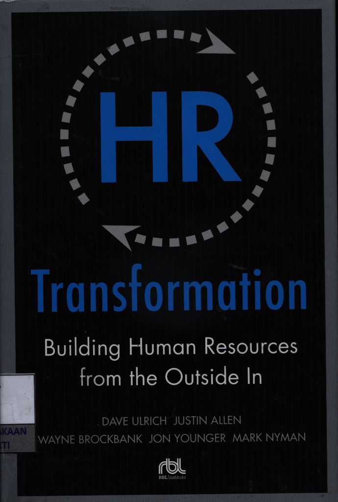 Transformation : building human resources from the outside in