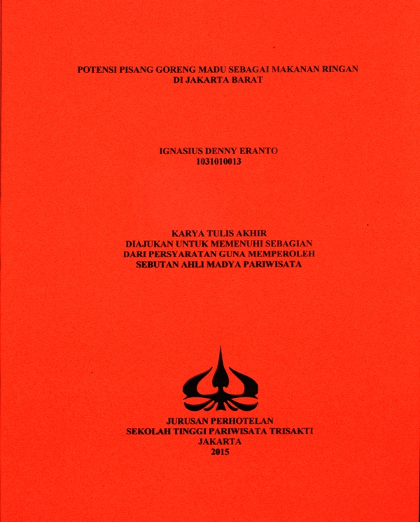 POTENSI GORENG MADU SEBAGAI JAJANAN ALTERNATIF