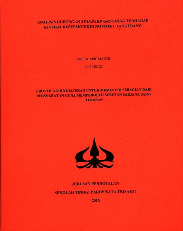 ANALISIS HUBUNGAN STANDARD GROOMING TERHADAP KINERJA RESEPSIONIS DI NOVOTEL TANGERANG