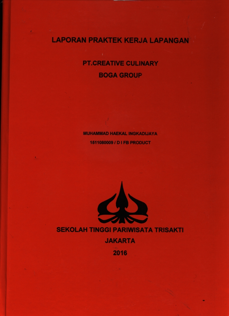Laporan Praktek Kerja Lapangan PT. Creative Culinary Boga Group