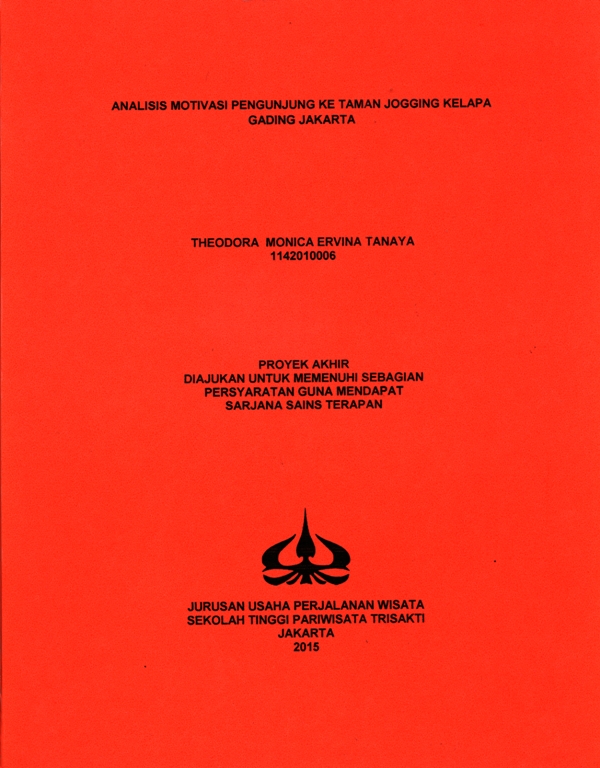 ANALISIS MOTIVASI PENGUNJUNG KE TAMAN JOGGING KELAPA GADING JAKARTA