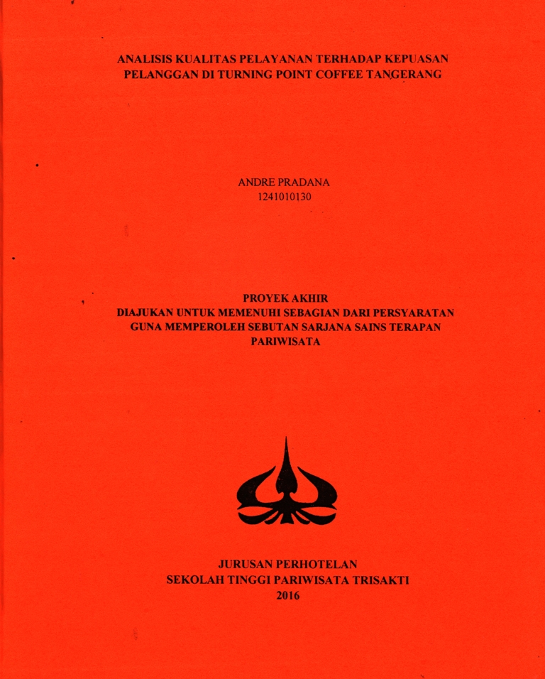 ANALISIS KUALITAS PELAYANAN TERHADAP KEPUASAN PELANGGAN DI TURNING POINT COFFEE TANGERANG