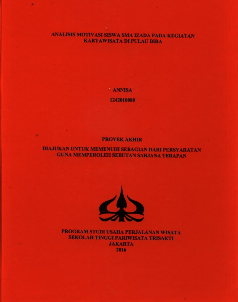 ANALISIS MOTIVASI SISWA SMA IZADA PADA KEGIATAN KARYAWISATA DI PULAU BIRA