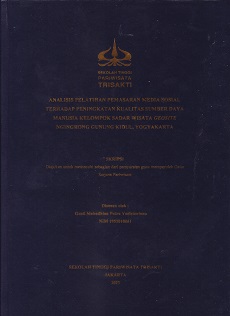ANALISIS PELATIHAN PEMASARAN MEDIA SOSIAL TERHADAP PENINGKATAN KUALITAS SUMBER DAYA MANUSIA KELOMPOK SADAR WISATA GEOSITE NGINGRONG GUNUNG KIDUL, YOGYAKARTA