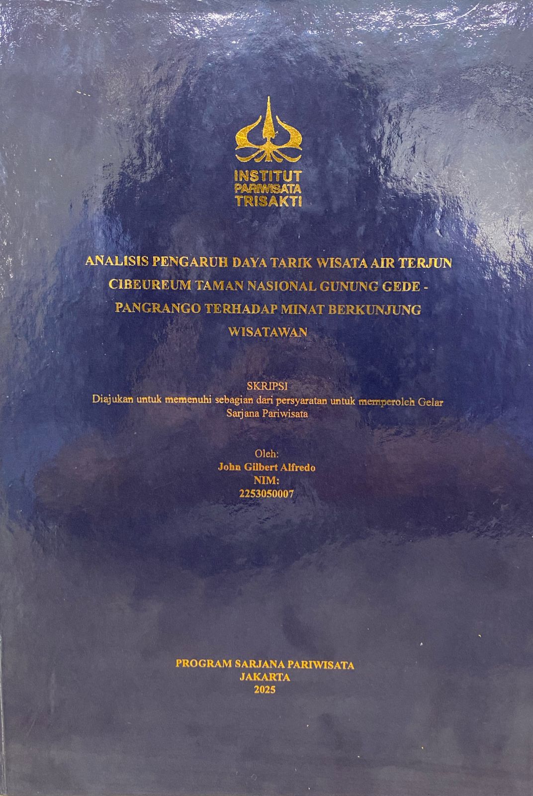 Analisis Pengaruh Daya Tarik Wisata Air Terjun Cibeureum Taman Nasional Gunung Gede-Pangrango Terhadao Minat Berkunjung Wisatawan