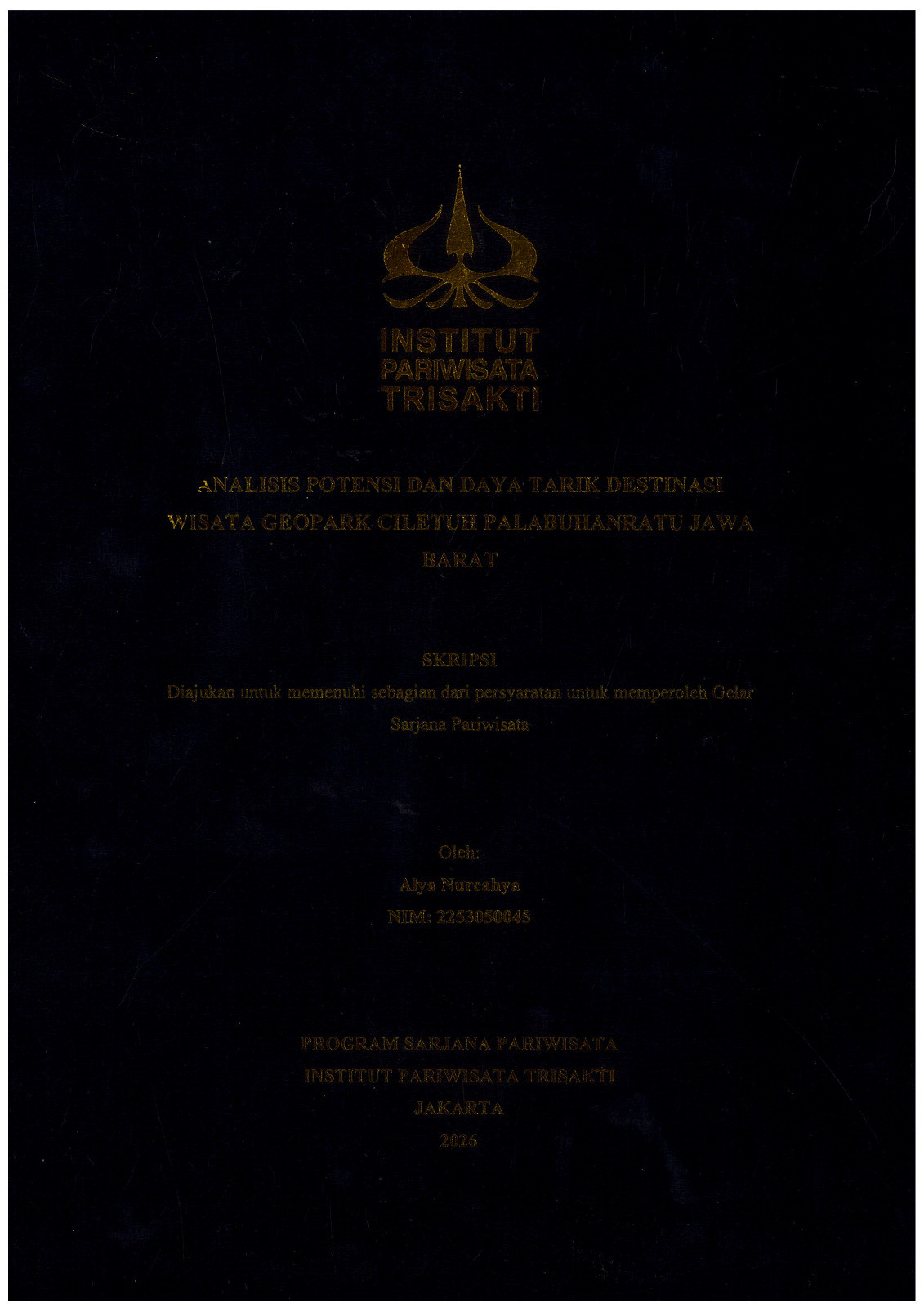 Analisis Potensi dan Daya Tarik Destinasi Wisata Geopark Ciletuh Palabuhanratu Jawa Barat