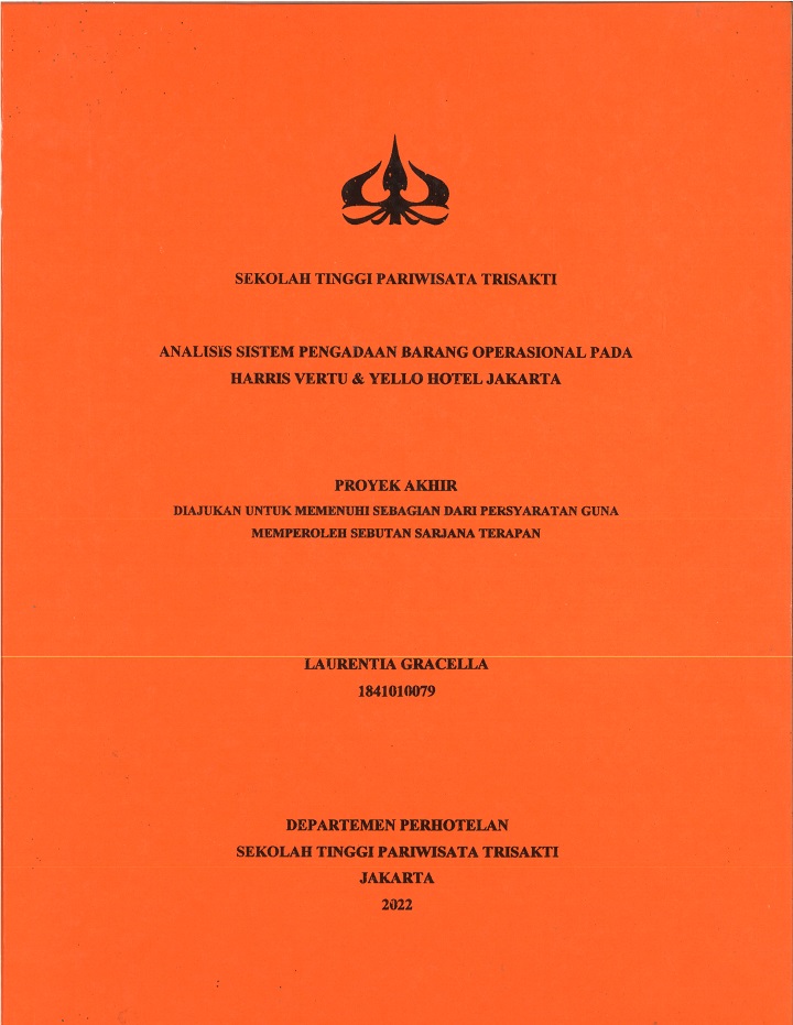 ANALISIS SISTEM PENGADAAN BARANG OPERASIONAL PADA HARRIS VERTU & YELLO HOTEL JAKARTA