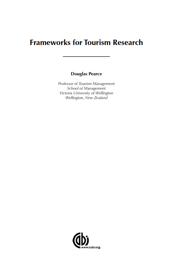 Frameworks for Tourism Research