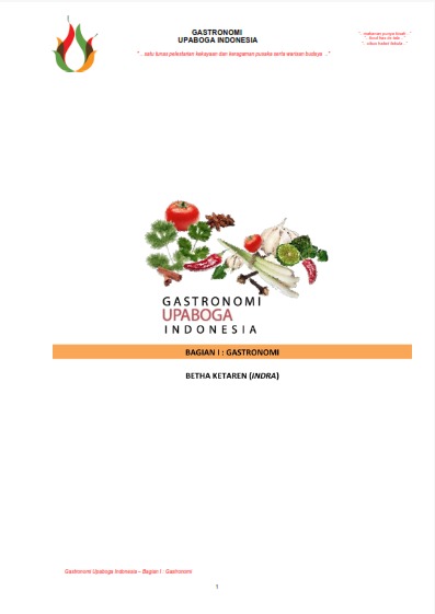 GASTRONOMI UPABOGA INDONESIA