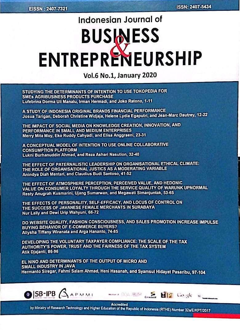 Indoneisan Journal of Business & Entrepreneurship