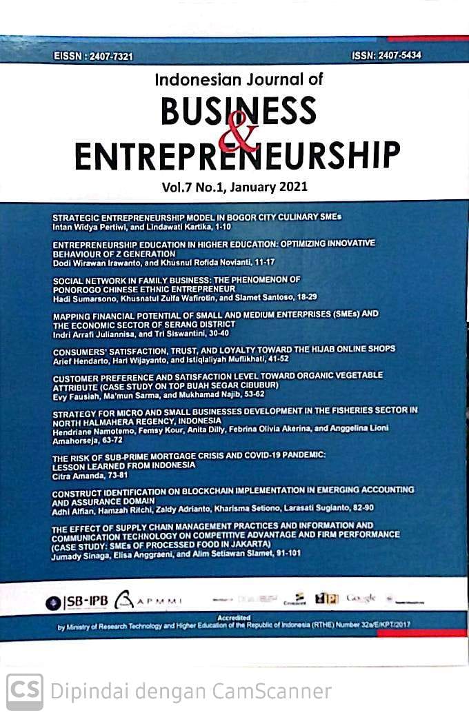 Indonesian Journal of Business & Entrepreneurship