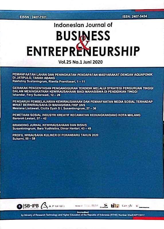 Indonesian Journal of Business & Entrepreneurship