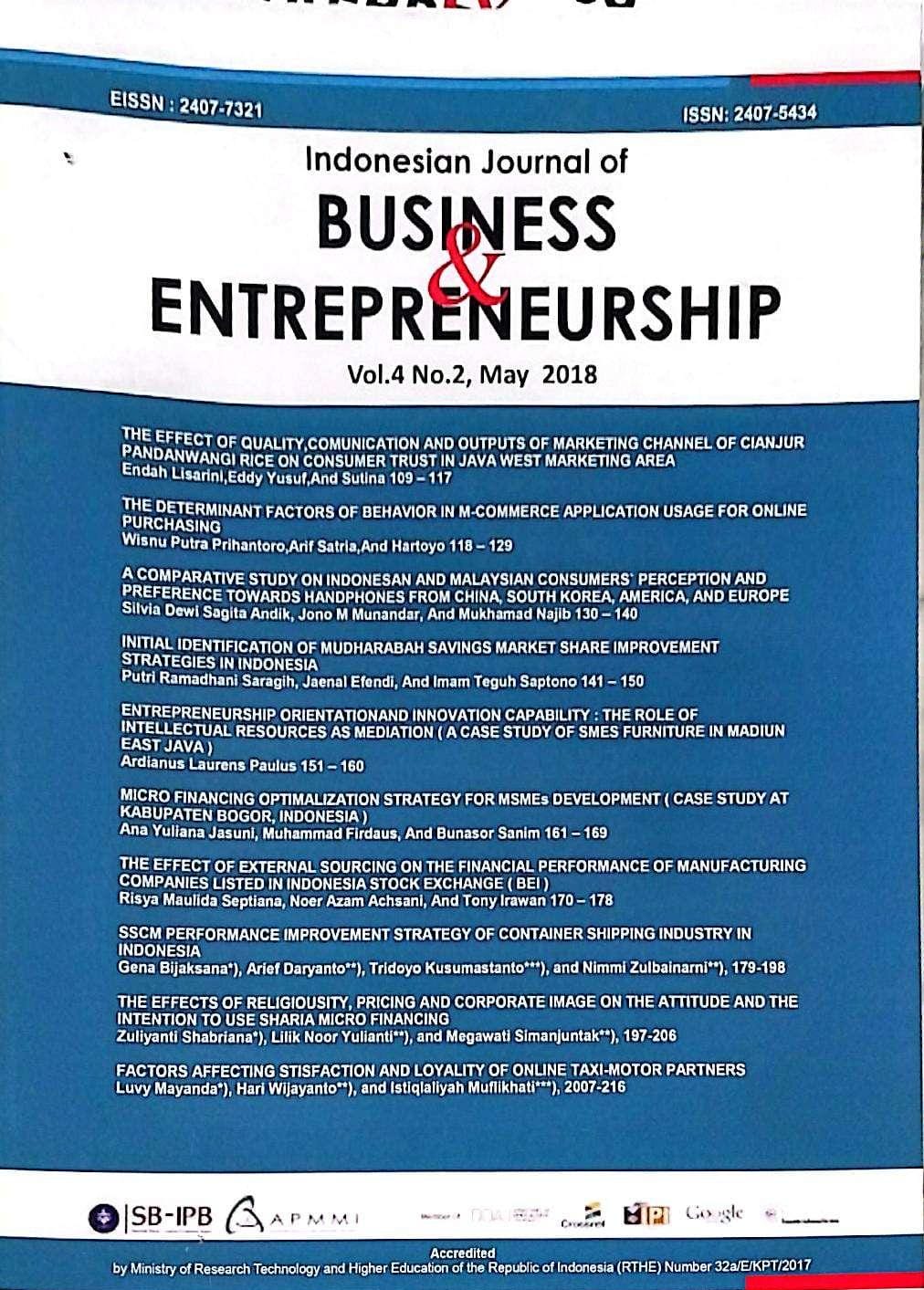Indonesian Journal of Business & Entrepreneurship