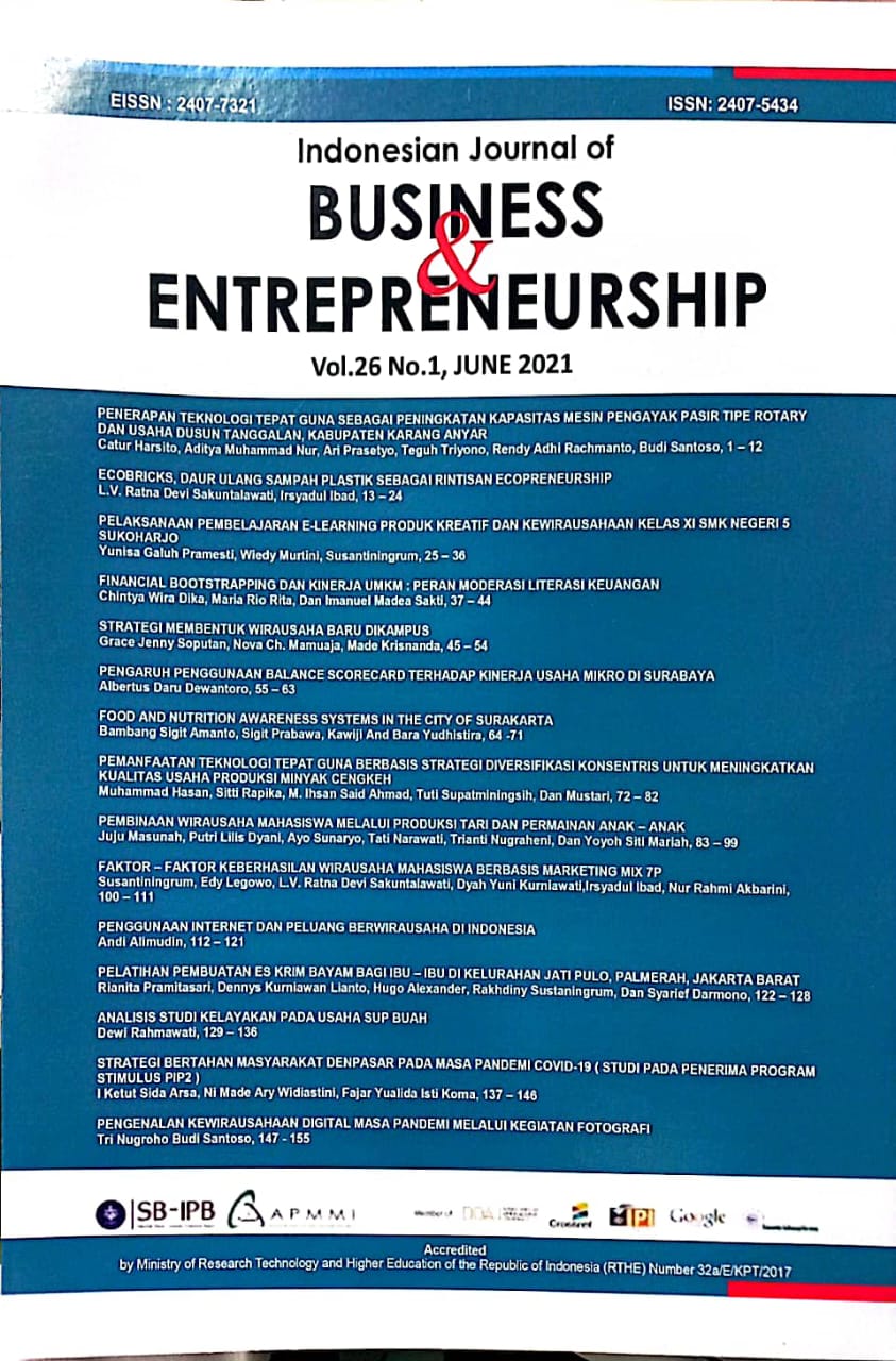 Indonesian Journal Of Business & Entrepreneurship