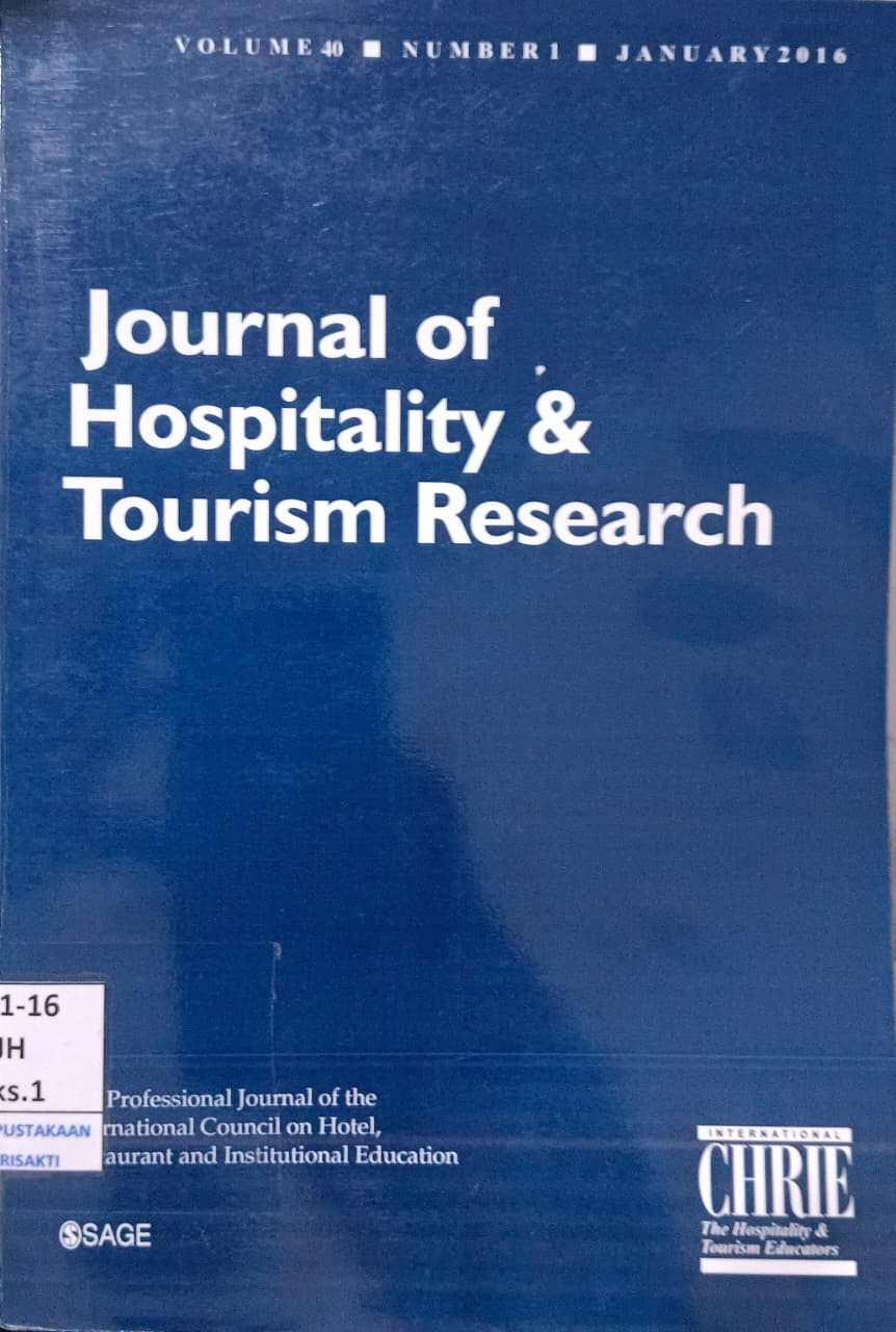 Journal of Hospitality & Research