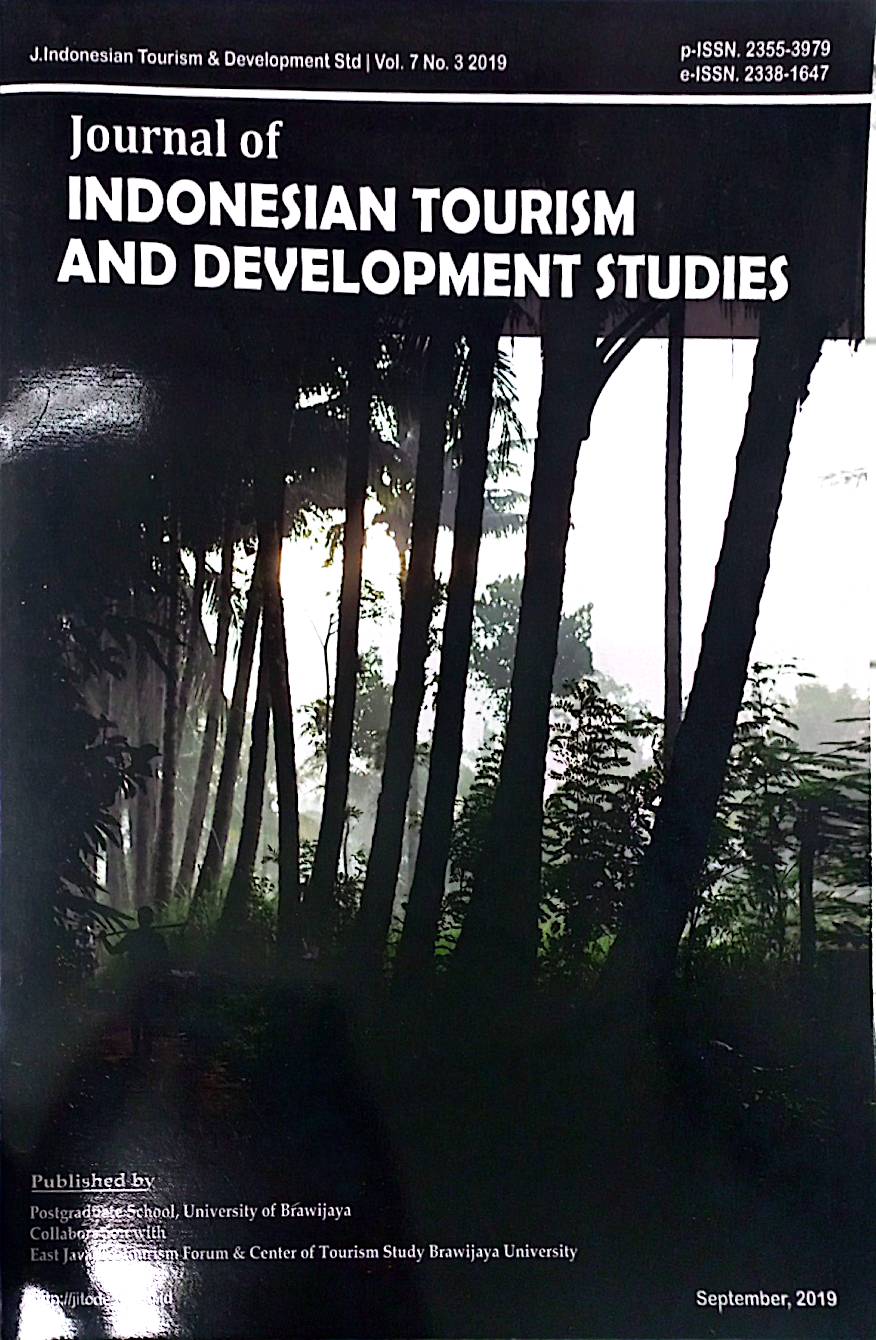 Journal Of Indonesian Tourism and Development Studies