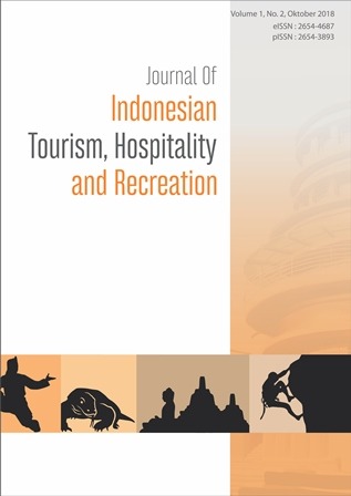 JOurnal of Indonesian Tourism, Hispitality, and Recreation