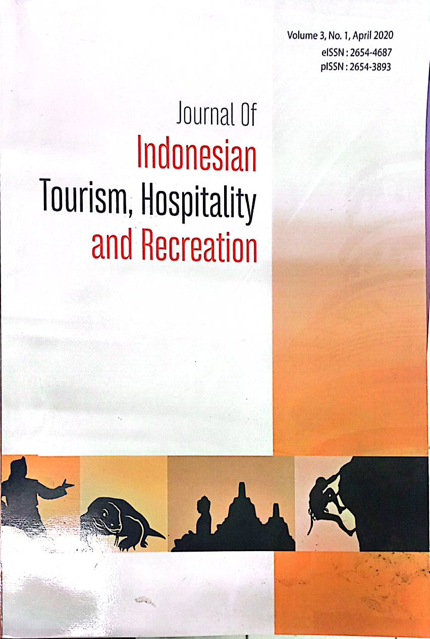 Journal of Indonesian Tourism, Hospitality, and Recreation