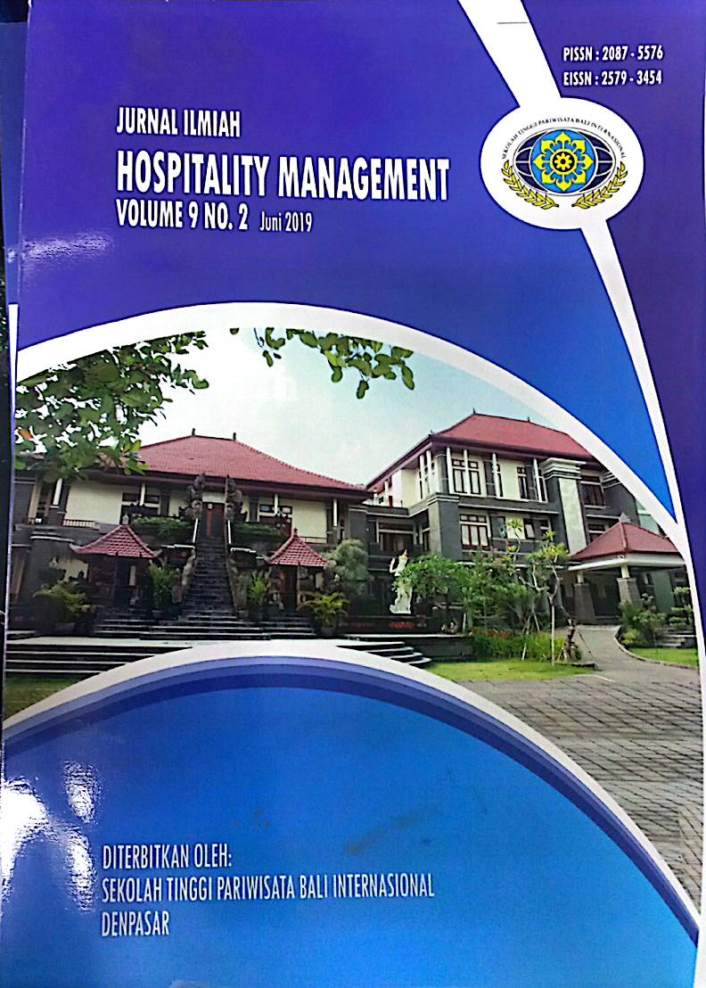 Jurnal Ilmiah Hospitality Management