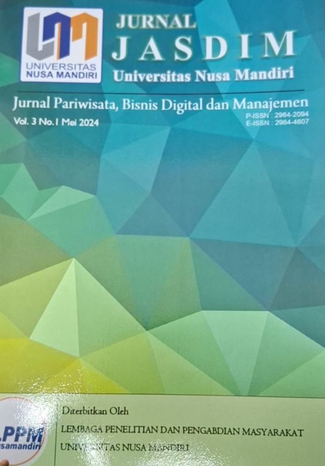 Jurnal Pariwisata , Bisnis Digital dan Manajemen