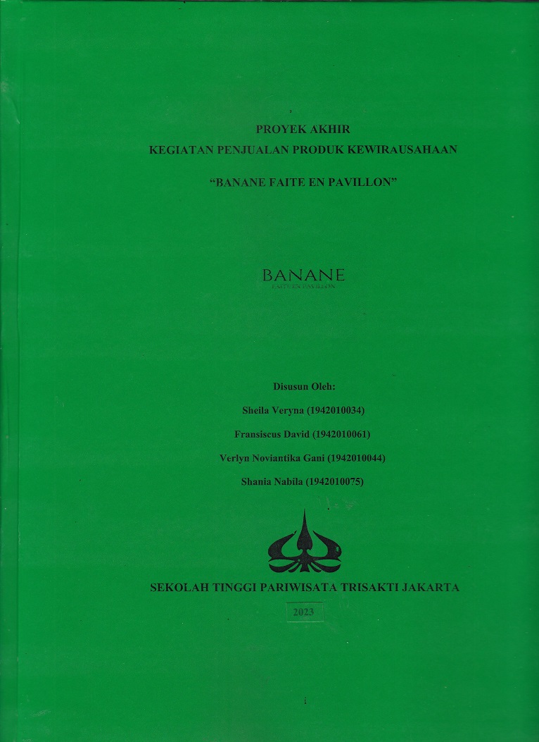 KEGIATAN PENJUALAN PRODUK KEWIRAUSAHAAN “BANANE FAITE EN PAVILLON”