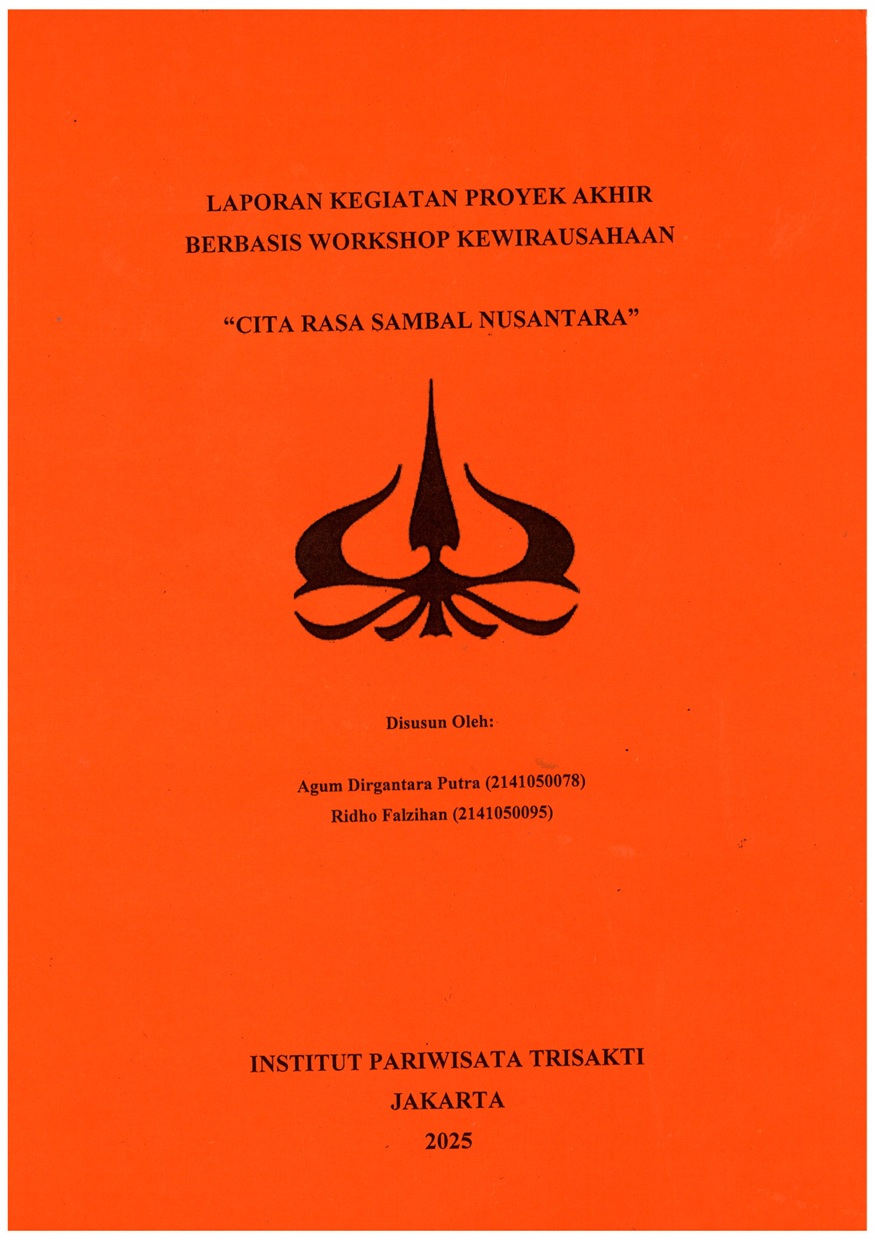 Laporan Kegiatan Proyek Akhir Berbasis Workshop Kewirausahaan Cita Rasa Sambal Nusantara