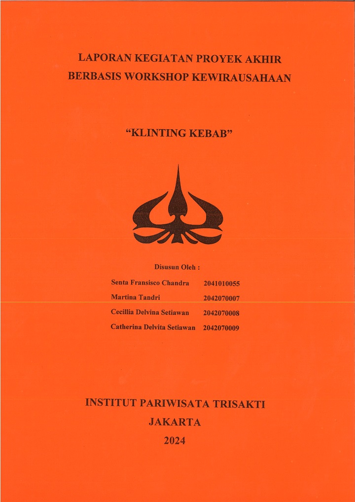 LAPORAN KEGIATAN PROYEK AKHIR
BERBASIS WORKSHOP KEWIRAUSAHAAN
