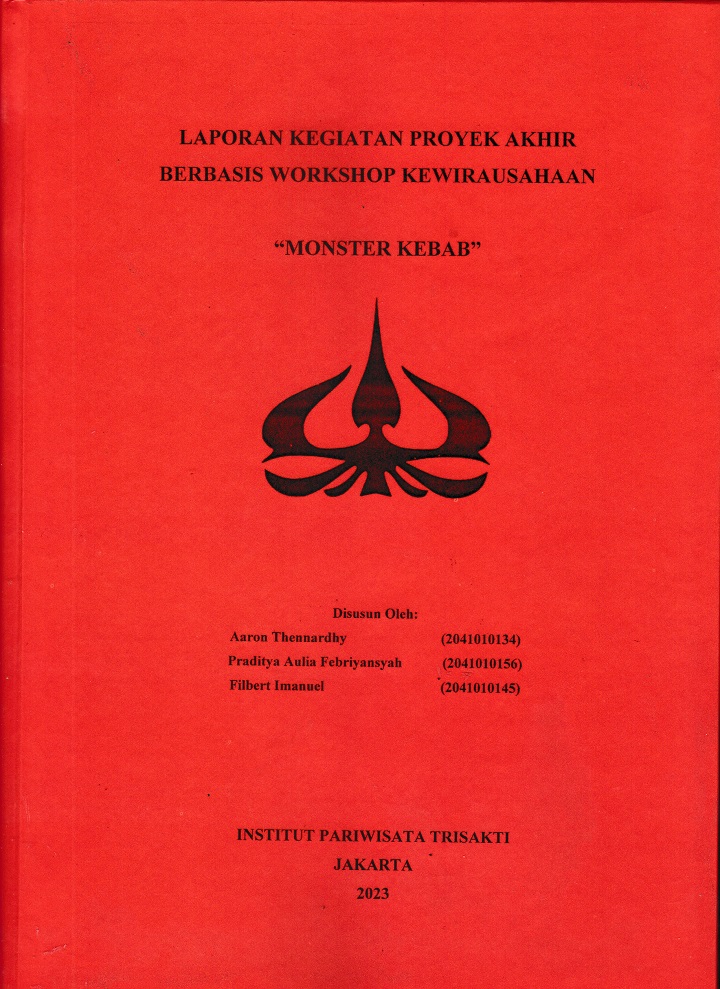 LAPORAN KEGIATAN PROYEK AKHIR
BERBASIS WORKSHOP KEWIRAUSAHAAN “MONSTER KEBAB”