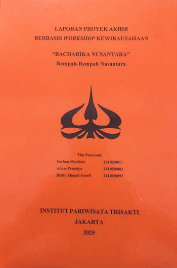 Laporan Proyek Akhir Berbasis Workshop Kewirausahaan Bacharika Nusantara Rempah-Rempah Nusantara