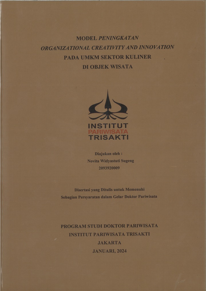 MODEL PENINGKATAN 
ORGANIZATIONAL CREATIVITY AND INNOVATION  
PADA UMKM SEKTOR KULINER 
DI OBJEK WISATA